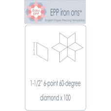 EPP Iron-ons 1-1/2" 60 Degree Diamond